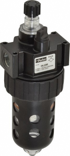 Parker 3/8" NPT, 150 Max psi Intermediate Mist Lubricator Polycarbonate Bowl ...