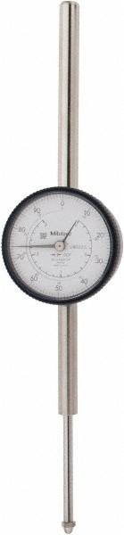 Mitutoyo 2" Range, 0-100 Dial Reading, 0.001" Grad Dial Drop Indicator 2-3/16...