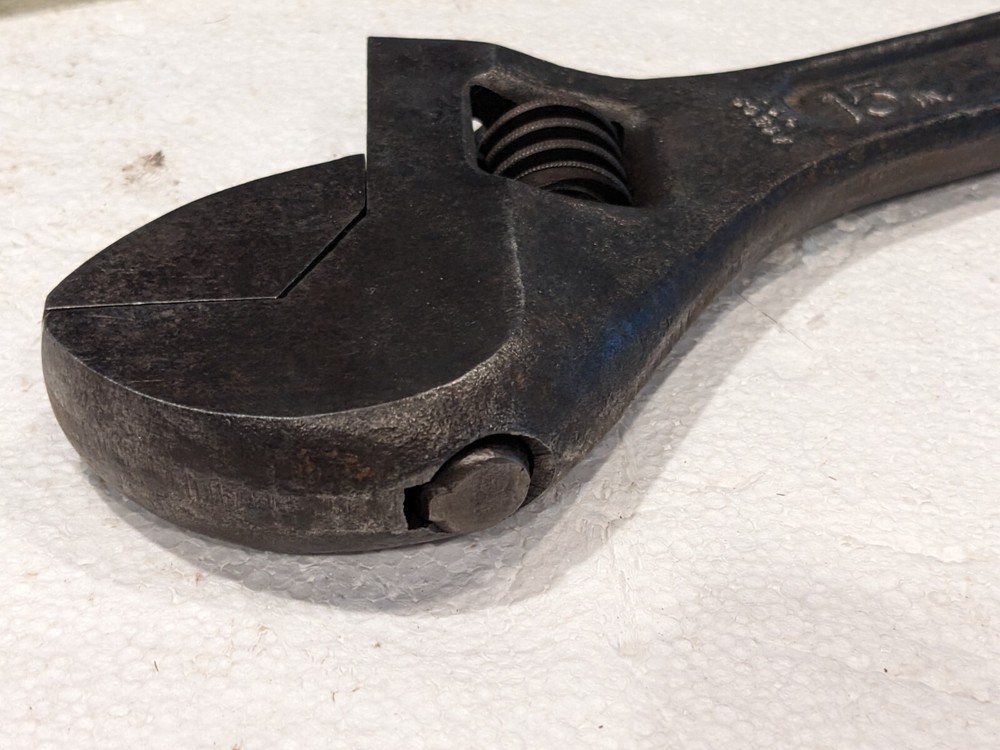 Old tool 15" Crescent Tool Co adjustable wrench Good Condition