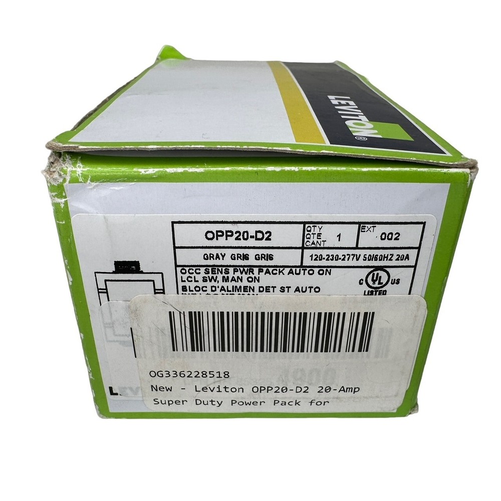 Leviton OPP20-D2 Occupancy Sensor Gray OCC Sensor Power Pack OPP20-0D2