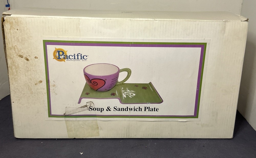 Pacific Enterprise Soup & Sandwich Plate Friends Forever