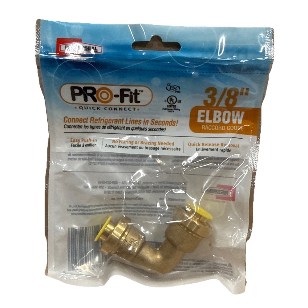 RectorSeal 87025 PRO-FiT 3/8" Elbow Quick Connect  Refrigerant Line