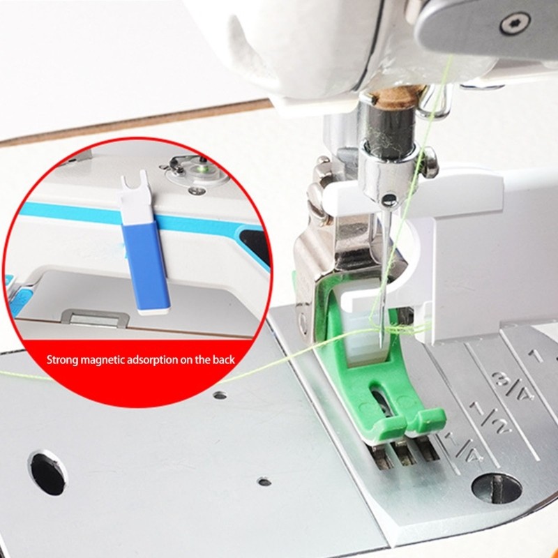 2Pcs Sewing Machine Needle Inserter Threader Automatic Needle Threader