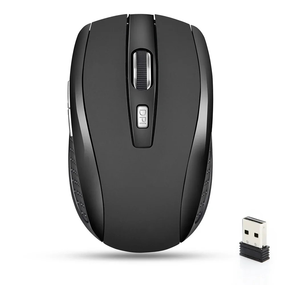 Wireless Mouse Silent Mouse 2.4G Portable Mobile Optical Office Mouse Adjustable