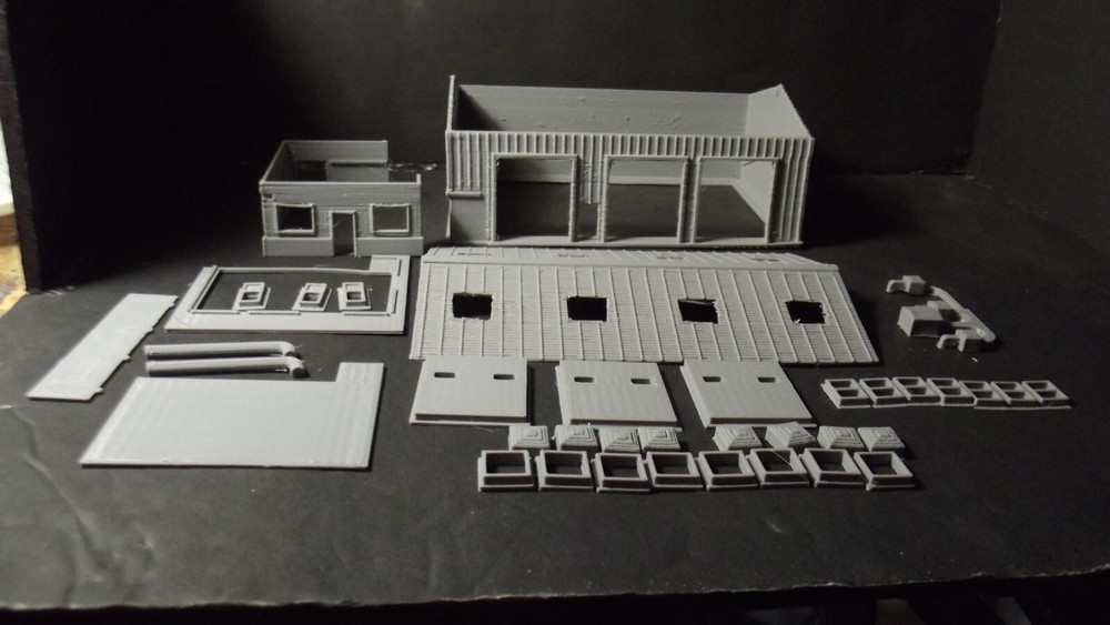 N  Scale Yard Operations Building Kit    3D Printed   TB22
