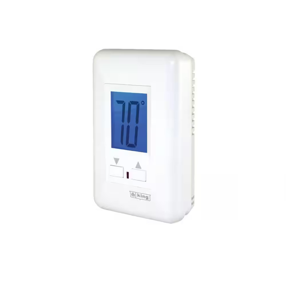 Electronic Line Voltage Single Pole Thermostat Non Programmable 208/240-Volt 22