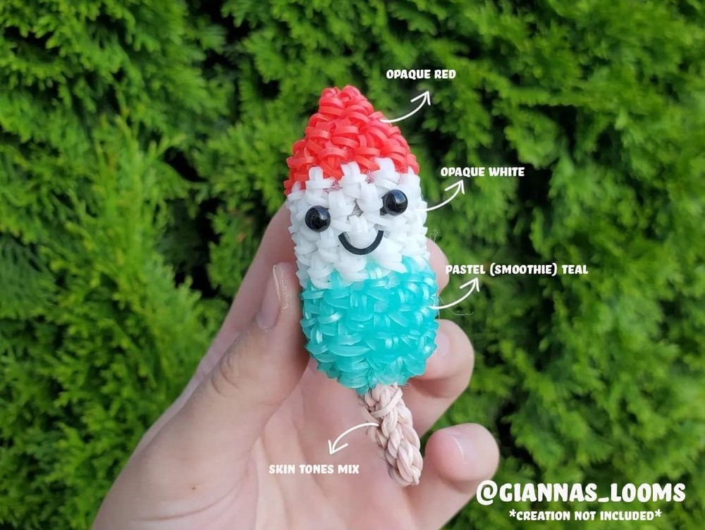 White Rubber Bands with 24 C-Clips 600 Count