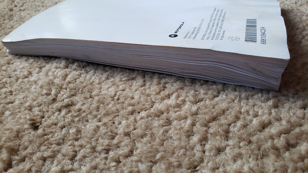 Motorola Astro XTS 5000 USER GUIDE MANUAL - READ