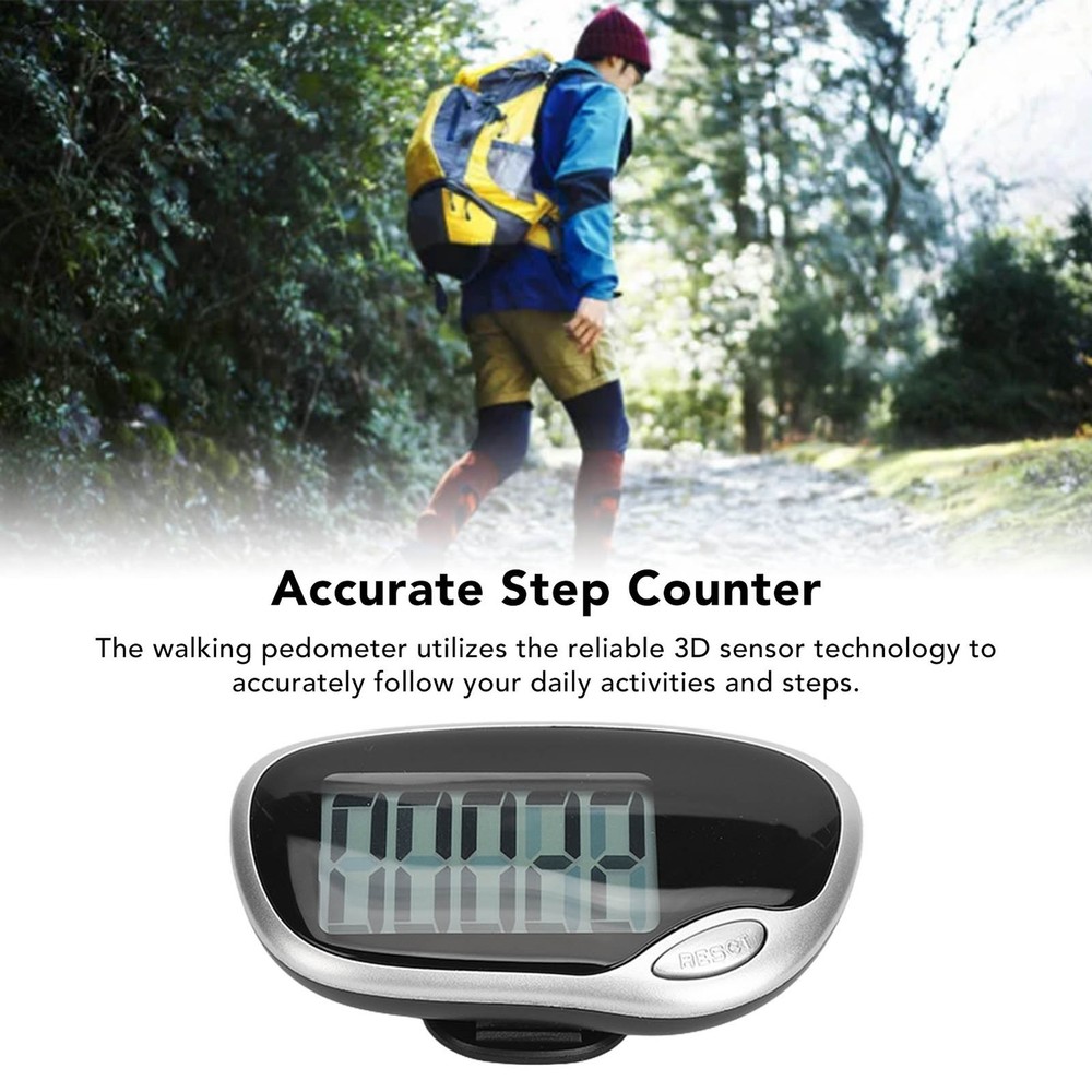 ♡ Walking Pedometer Large Digital Display Screen Accurate Step Counter For