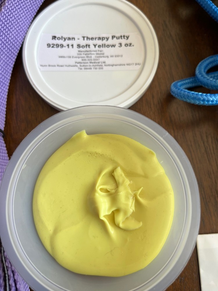 Physical Therapy Bundle: Stretching Strap, Shoulder Pulley, Therapy Putty