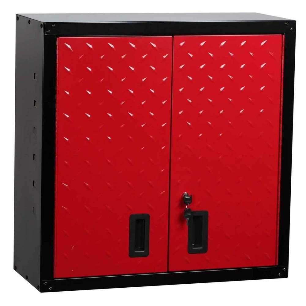 Heavy Duty Garage Storage Wall Unit Tool Cabinet Red (GWC2D)