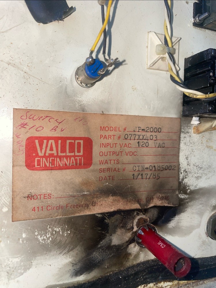 Valco Cincinnati Control System with Jam Detection + Encoder