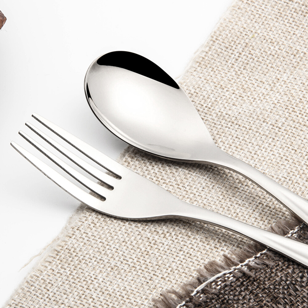 Lixada Titanium Dinner Fork and Spoon Outdoor Picnic Flatware Cutlery Set