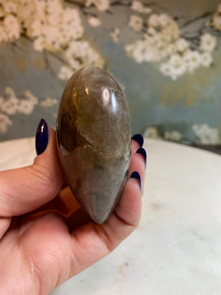 Smokey quartz heart