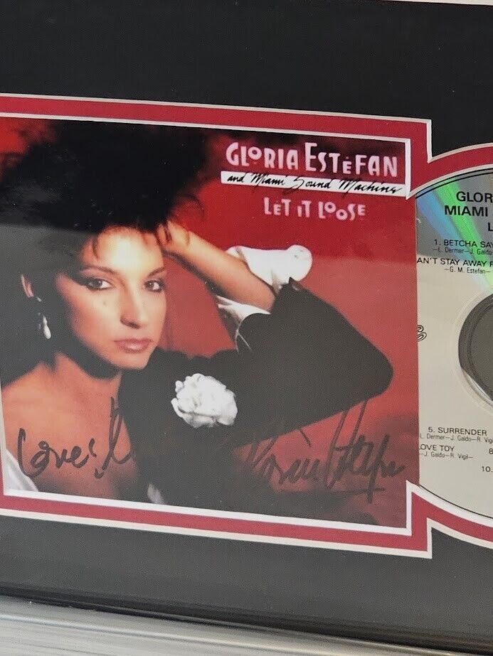 Gloria Estefan Signed Autographed Let it Loose CD JSA framed