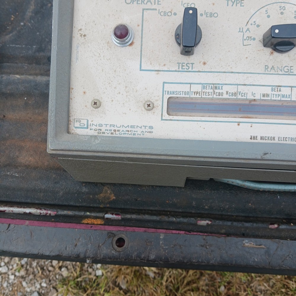 Vintage Hickok Model 1880 Transistor Tester Untested