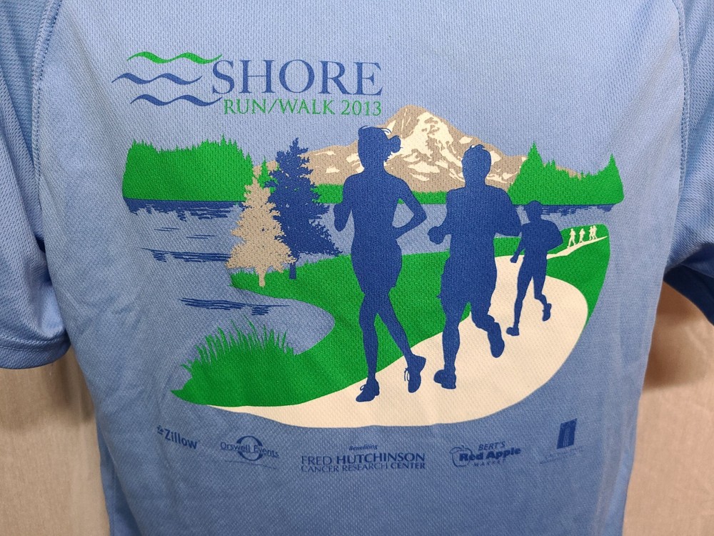 2013 Shore Run Walk Adult Medium Blue Jersey