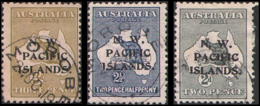 North West Pacific Islands #1-3 Used