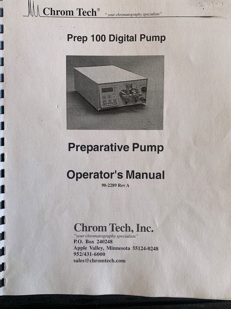 Chrom Tech Prep 100 Digital Pump