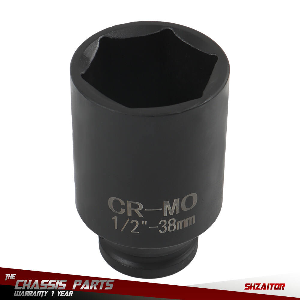 9 Pcs 29-38mm Deep Impact Socket Set Drive Metric Axle Hub Nut Socket 6 Point