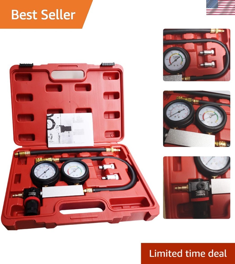 Cylinder Leakdown Tester Kit with Quick Connect Adapters - Precision Measurement
