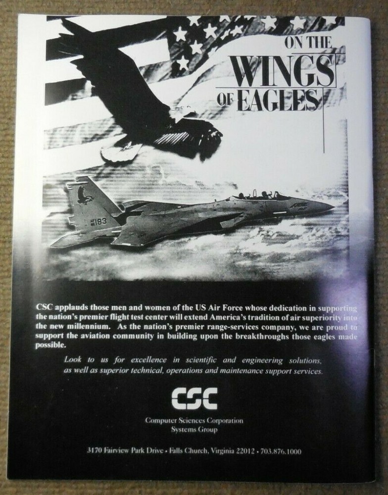 Vintage 1999 Flight Test Historical Foundation Gathering of Eagles Program