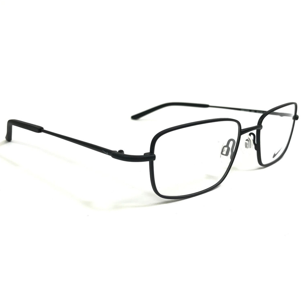 Nike Eyeglasses Frames 8183 002 Matte Black Rectangular Full Wire Rim 54-18-140