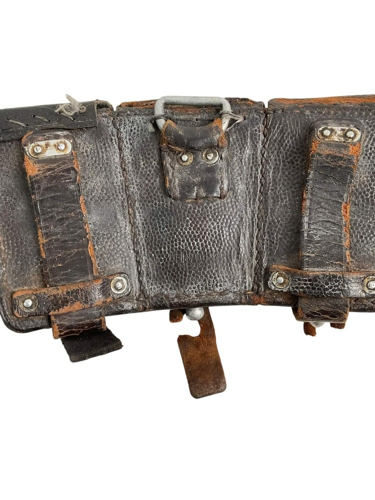 WW2 German K98 Leather Ammo Pouches Dated 1943