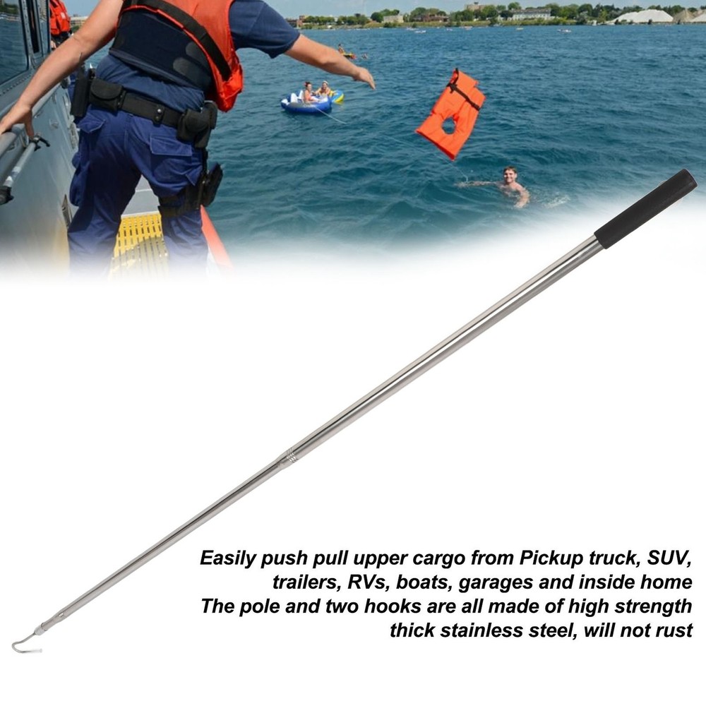 Telescoping Pull Pole Stainless Steel Durable Cargo Retriever For Construct HFGU