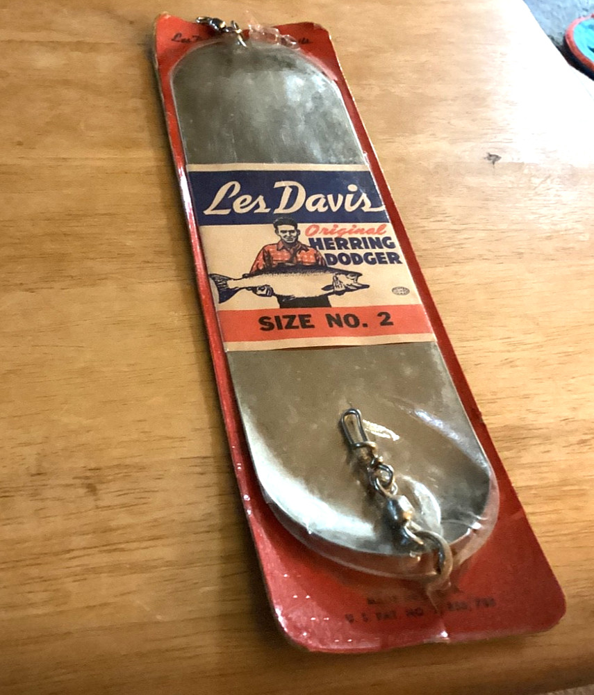 VINTAGE Les Davis Dodger SIZE #2 DODGER Chrome in Original Package-Rare