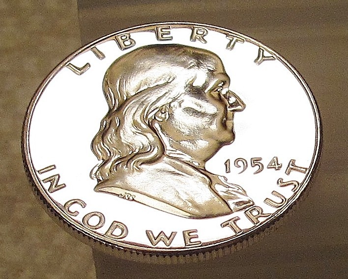 1954 Gem  Proof  Franklin  EYE CANDY " Blazing  Original  Luster "  #121 ~  12