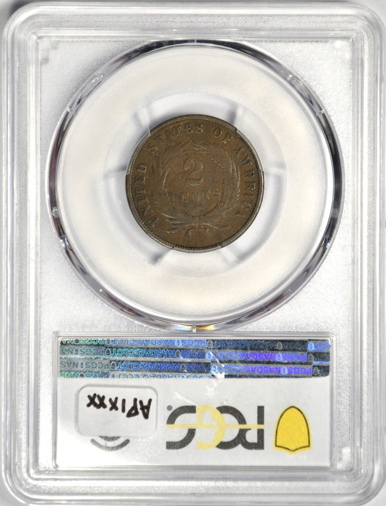 1872 2C TWO CENT ~ PCGS VG08