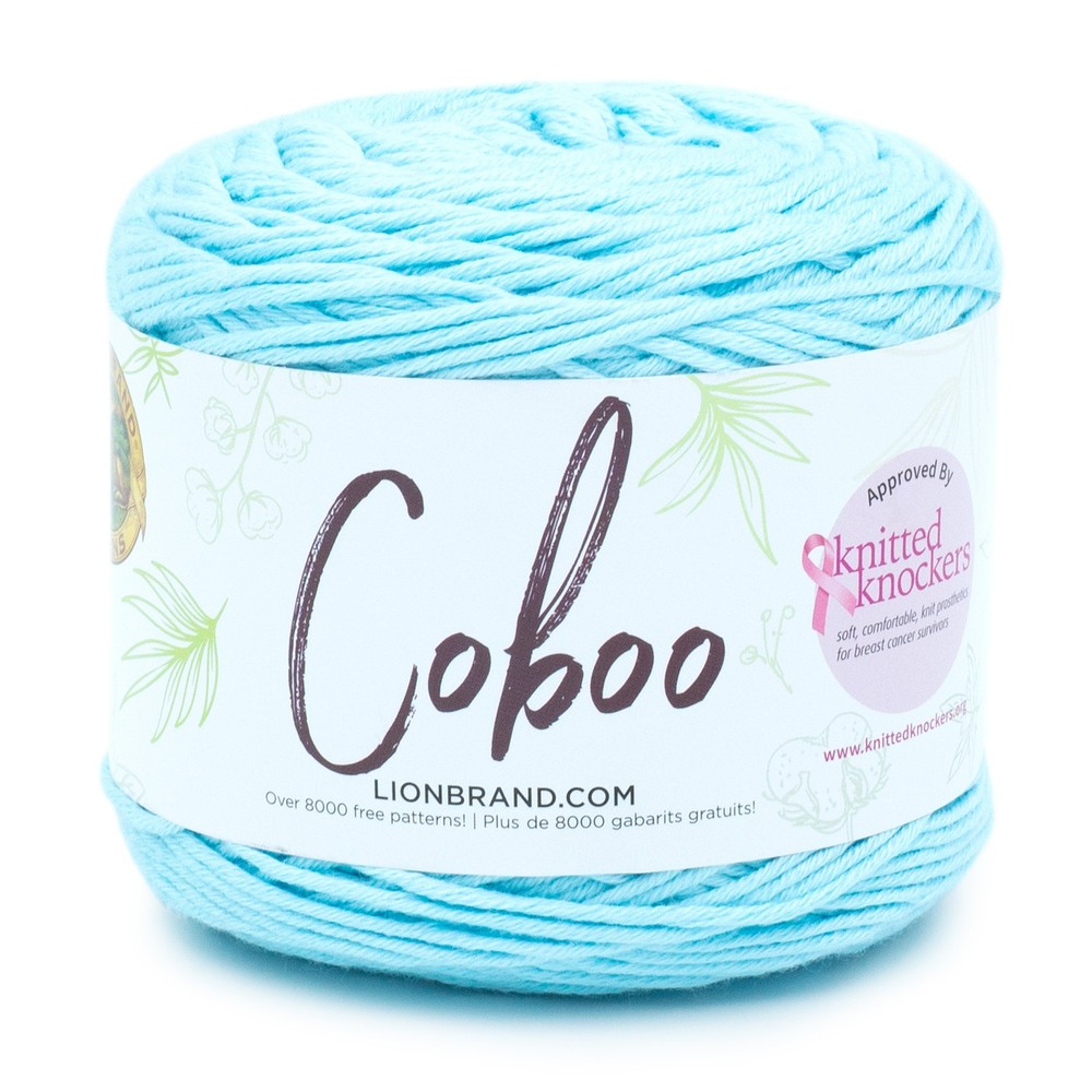 Lion Brand Coboo Yarn-Ice Blue - 3 Pack