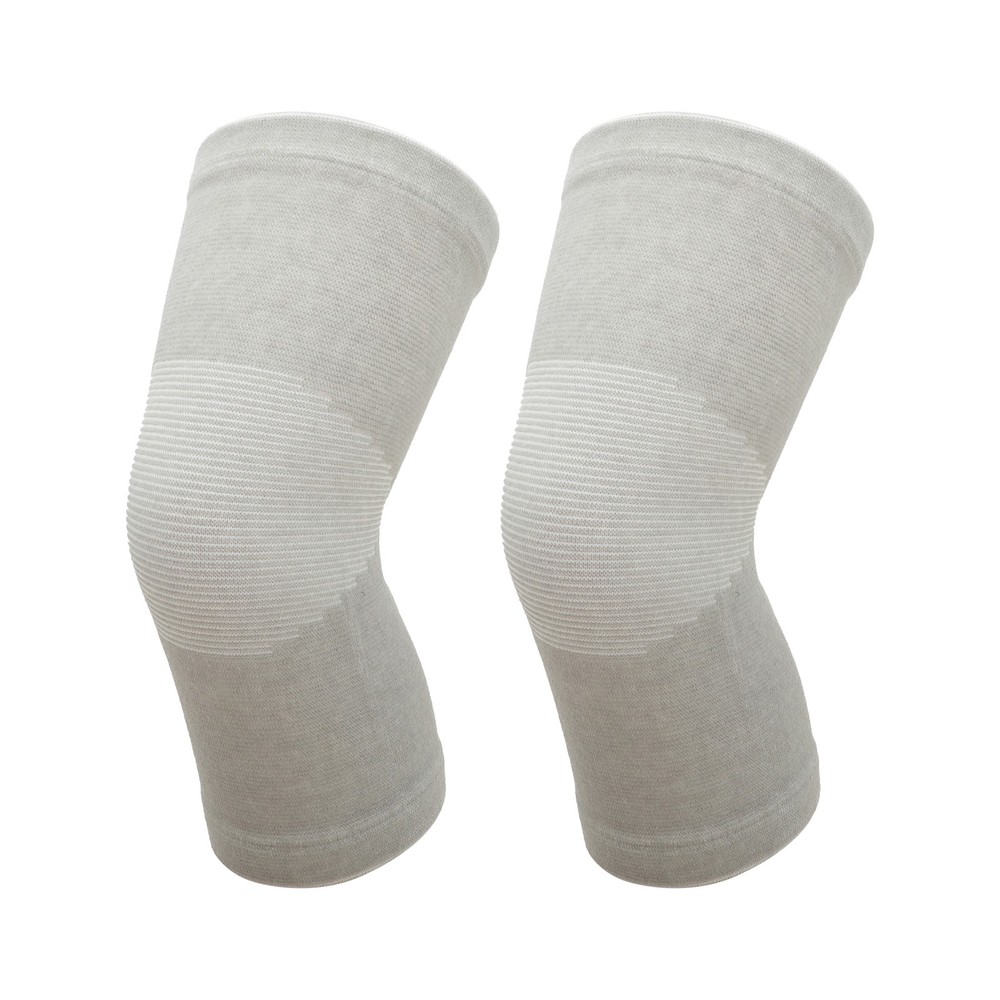 Plush Knee Pads Large Size Gray 1 Pair