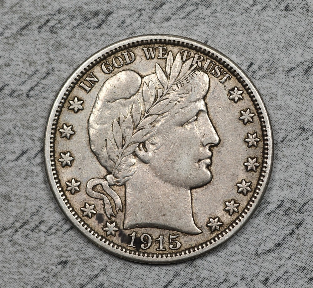 1915-S Barber Half Dollar VF/XF Nice! #10FAC