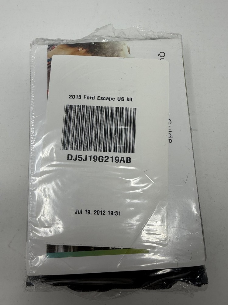 2013 Ford Escape Owner's Manual Set