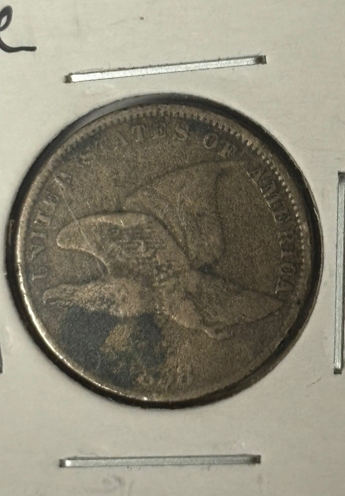1858 Flying Eagle Cent In Circulated Condition