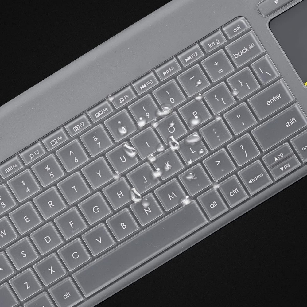 Logitech K400 Plus Keyboard Cover Clear Silicone Skin Wireless Touch Protector