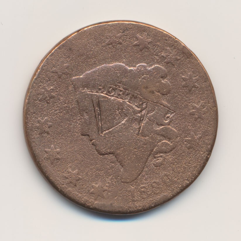1830 Matron Head 1c Coronet Large Cent A