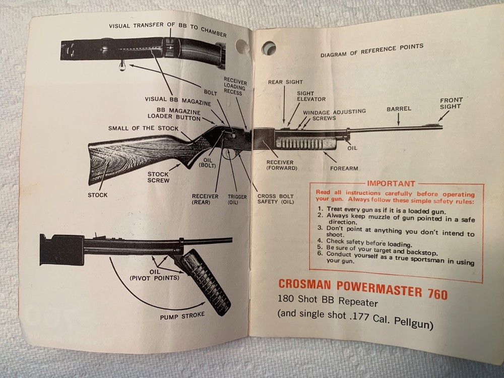 Crosman 760 - Owners Manual - Variant 1