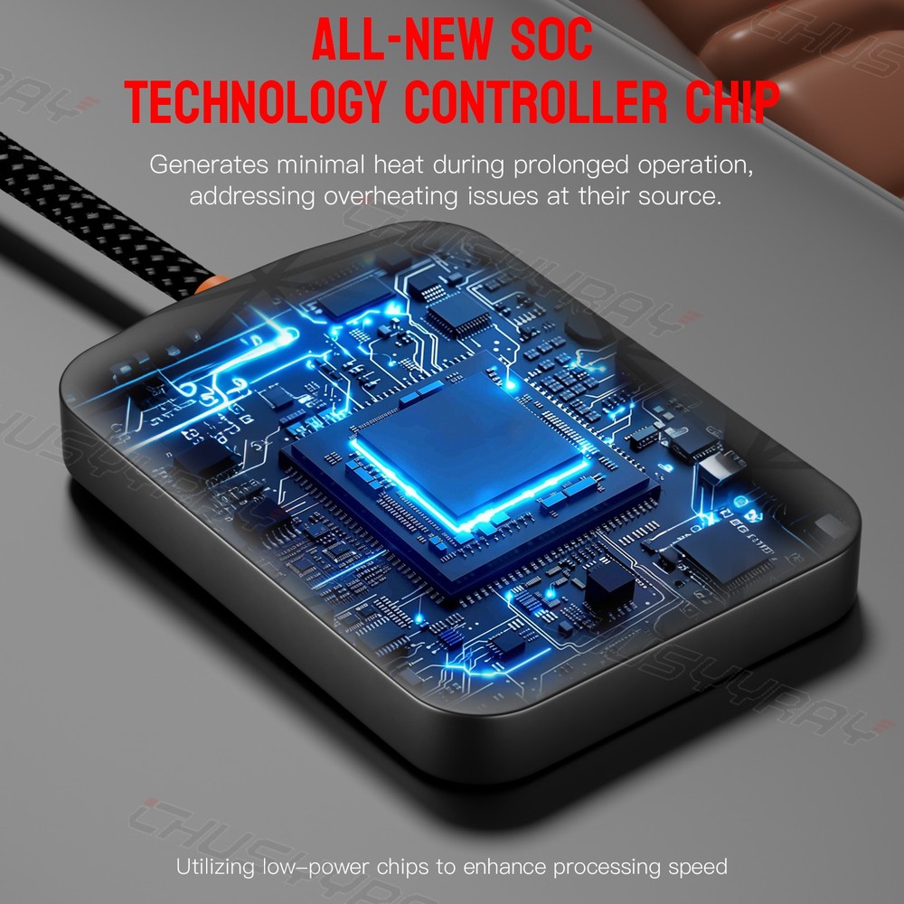 Wireless CarPlay Adapter for Apple iPhone & Android Auto USB Adapter Plug & Play