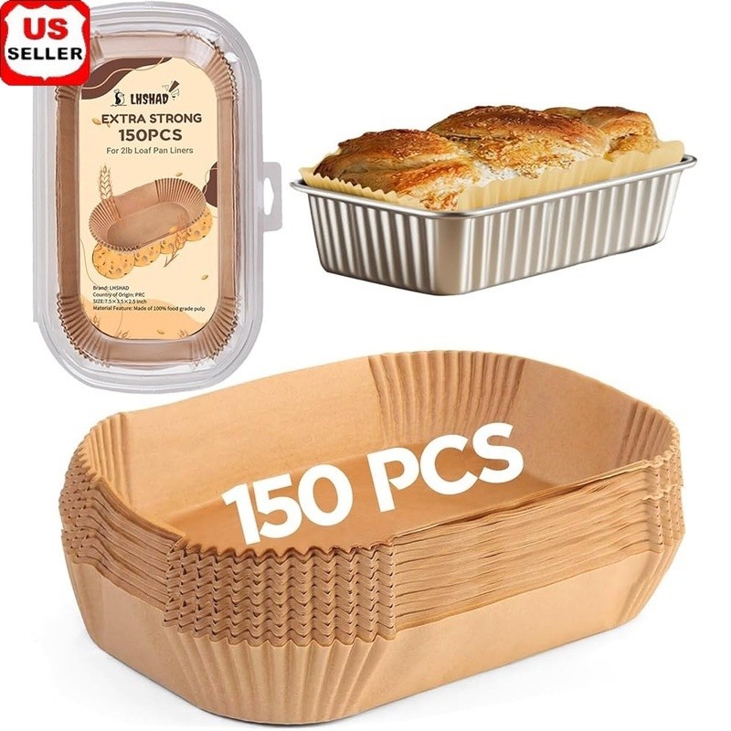 Nonstick Bread Pan Liners 150pcs Heat Resistant Parchment Baking Sheets New