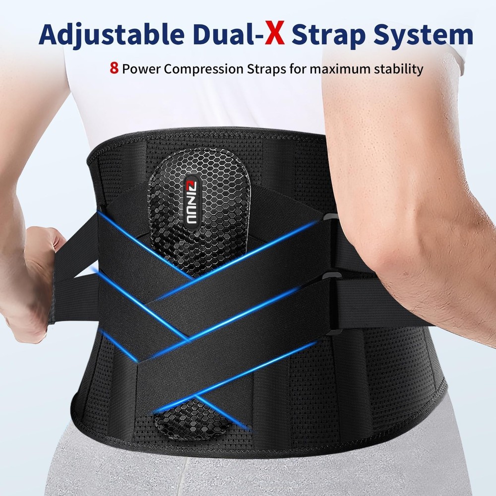 Back Brace for Lower Back Pain Relief with Bionic Support System, 8X Powerful...