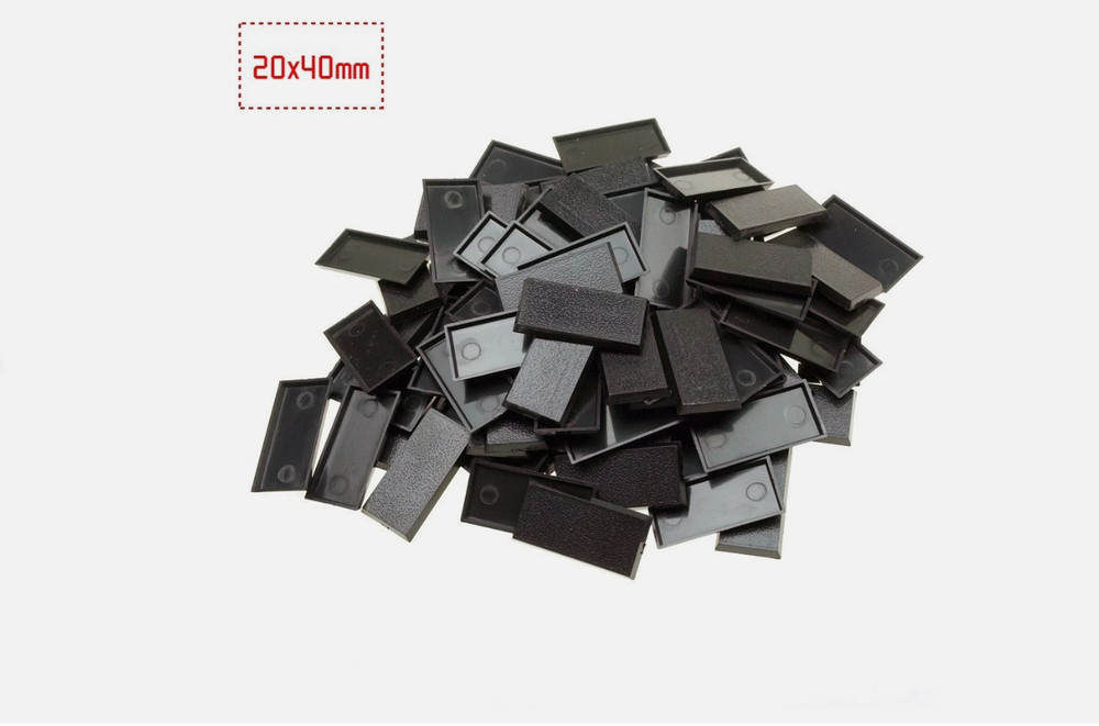 40X20MM Rectangular Bases for Wargame Bases 40k