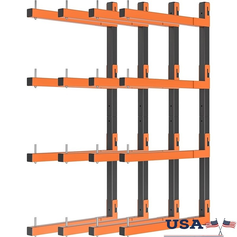 Heavy Duty Wall Mounted Lumber Rack Storage Solution Durable Garage Organizers