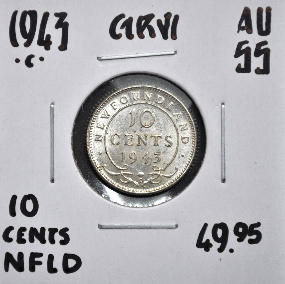 1943-c Newfoundland 10 cents