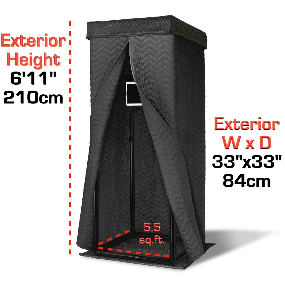 Snap Studio Ultimate Portable Vocal Booth Sound Recording Isolation Shield