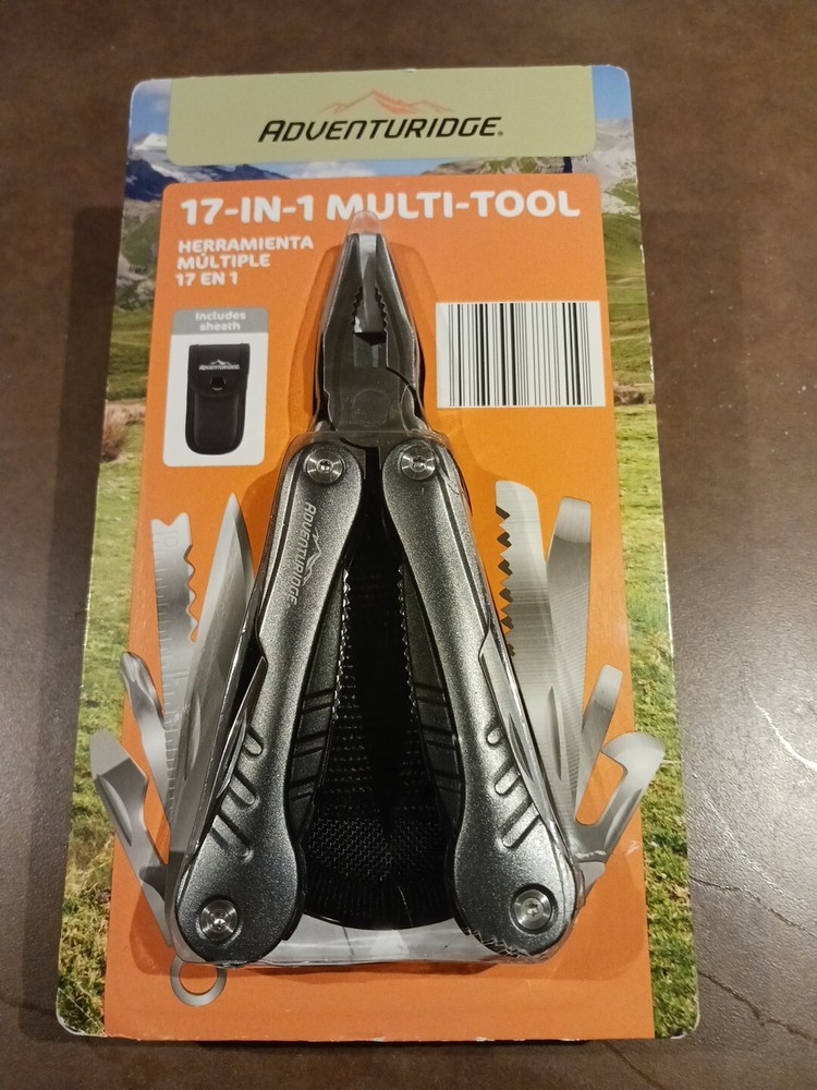 Adventuridge 17-In-1 Multi-Tool Includes Sheath Factory Sealed