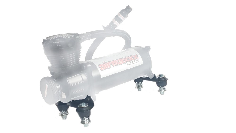 Black Vibration Isolator Upgrade Feet For Single airmaxxx Air Compressor System
