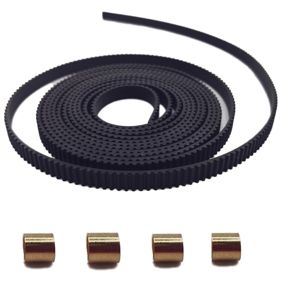 2m GT2 Timing Belt for 3D Printers - Copper Buckle, Quiet Performance